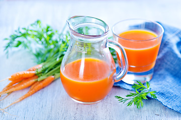 Image showing carrot juice