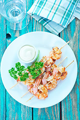 Image showing fried shrimps