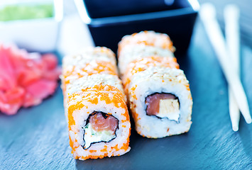 Image showing sushi