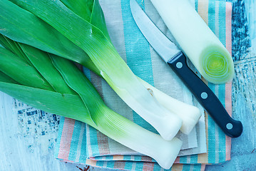 Image showing fresh leek