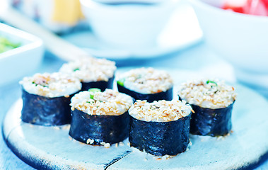 Image showing fresh sushi