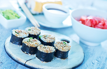 Image showing fresh sushi