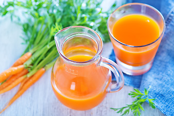 Image showing carrot juice