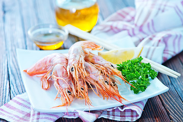 Image showing fried shrimps 