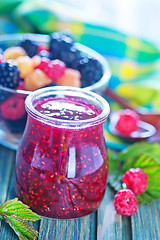 Image showing berries and jam