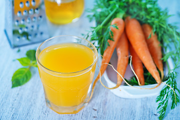 Image showing carrot juice