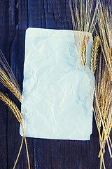 Image showing wheat and paper