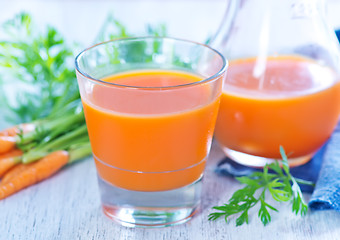 Image showing carrot juice