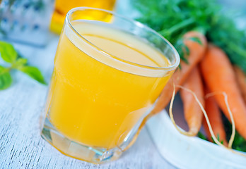 Image showing carrot juice