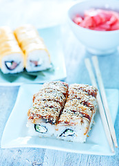 Image showing fresh sushi