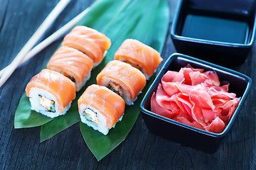 Image showing sushi