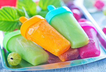 Image showing homemade fruit icecream