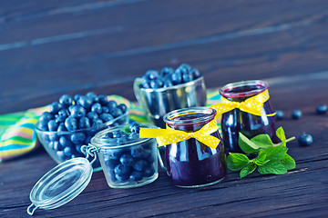 Image showing blueberry jam