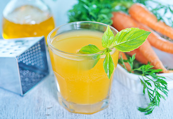 Image showing carrot juice