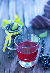 Image showing blueberry juice