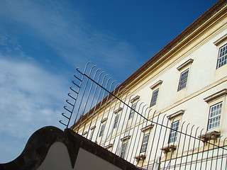 Image showing facade windows with sky