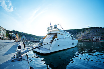 Image showing yacht in old port