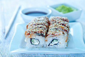 Image showing fresh sushi