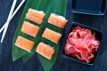 Image showing sushi