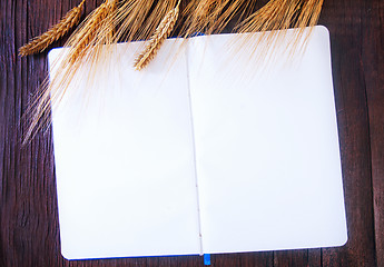 Image showing wheat and paper