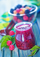 Image showing berries and jam