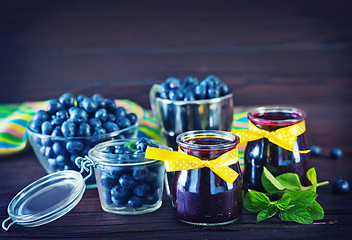 Image showing blueberry jam