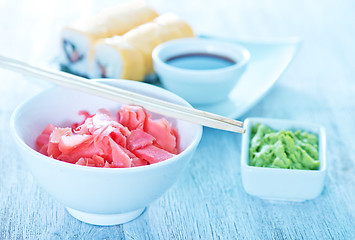 Image showing fresh sushi