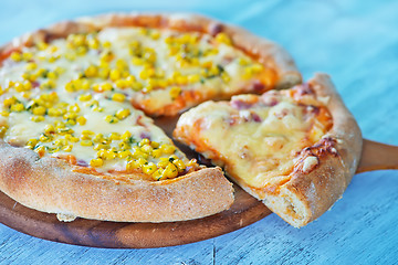 Image showing fresh pizza
