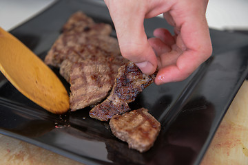 Image showing Delicious juicy steak