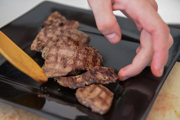 Image showing Delicious juicy steak