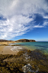 Image showing beach  water  coastline and summer in lanzarote spain