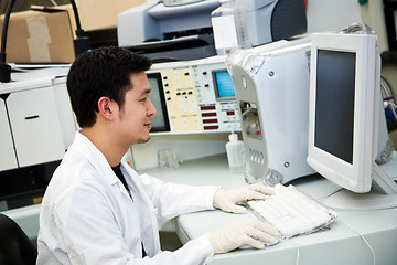 Image showing Working researcher