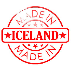 Image showing Made in Iceland red seal