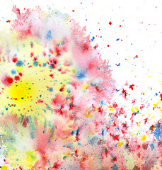Image showing colored paint splatters