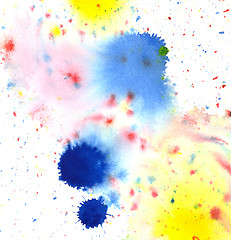 Image showing colored paint splatters