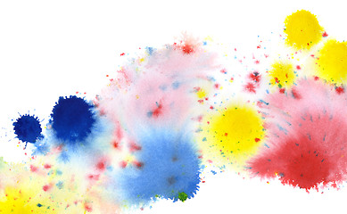 Image showing colored paint splatters