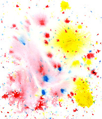 Image showing colored paint splatters