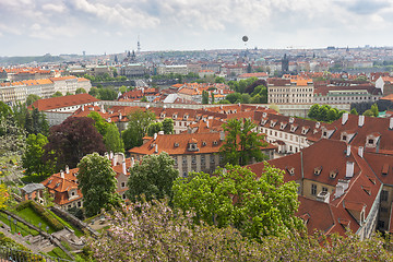 Image showing Aerial view over Old Town, Prague