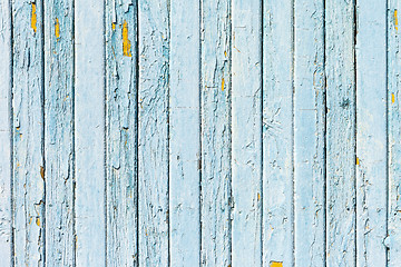 Image showing Vintage Blue background wood wall, concept