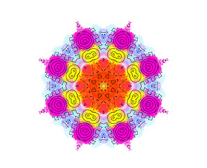 Image showing Abstract color shape 