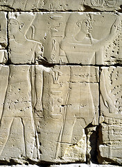 Image showing Relief in Luxor, Egypt