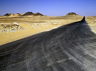 Image showing Desert Road, Egypt