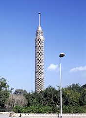 Image showing Cairo Tower on Gezira Island, Egypt