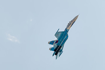 Image showing Fighter SU-27 in action