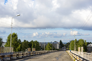 Image showing Abandoned city bridge