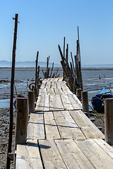 Image showing Very Old Dilapidated Pier in Fisherman Village