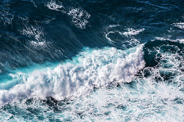 Image showing Beautiful Blue Ocean Waves