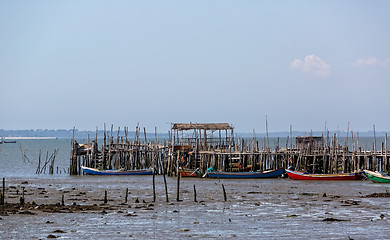 Image showing Very Old Dilapidated Fishermen Village