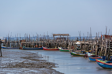 Image showing Very Old Dilapidated Fishermen Village