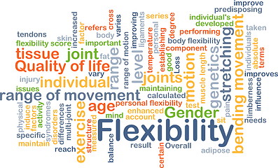Image showing Flexibility background concept
